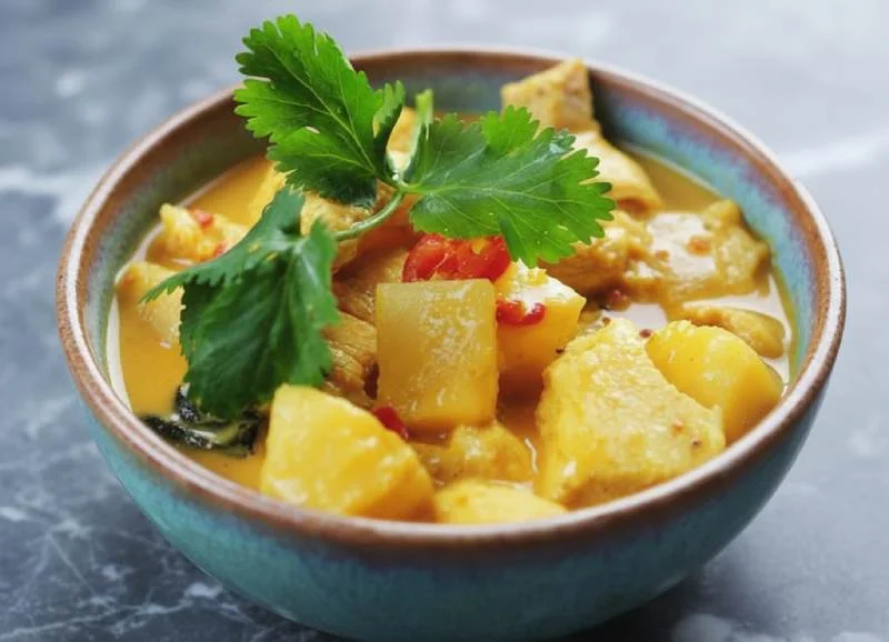 Émincé de poulet aux saveurs des îles