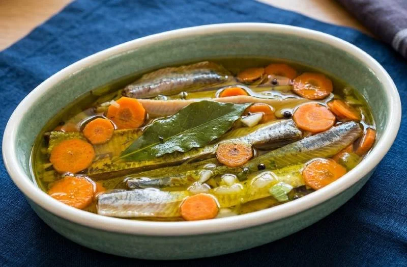 Harengs fumés marinés façon brasserie