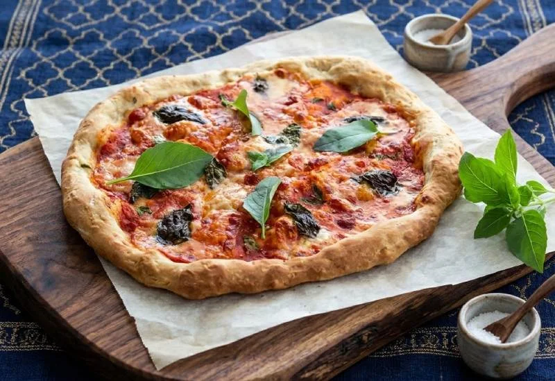 Pizza Margherita fondante et légère