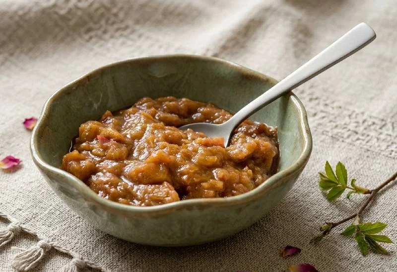 Compote de rhubarbe maison facile : recette acidulée et parfaite
