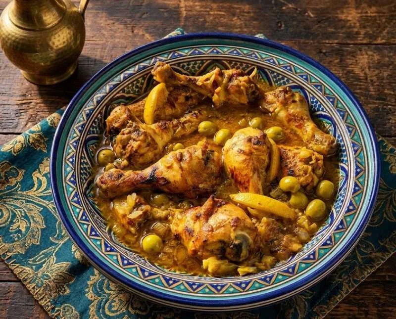 Poulet aux Olives et au Citron : La Recette de Tajine Parfumée qui Transforme un Simple Repas en Festin