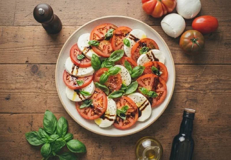 Tomates mozzarella au vinaigre balsamique : la recette italienne qui conquiert les tables françaises