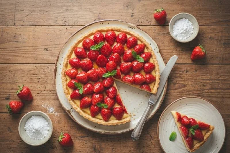 Tarte aux Fraises : Recette Facile avec Crème Pâtissière, Réussie à Coup Sûr