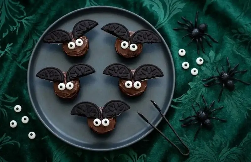 Mini muffins chauve-souris au chocolat pour Halloween