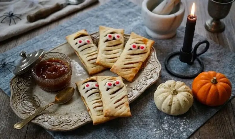 Biscuits momies à la confiture de potiron