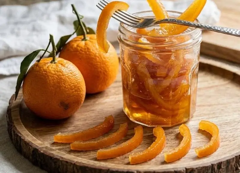 Écorces d’orange confites façon doigts : le petit délice qui intrigue