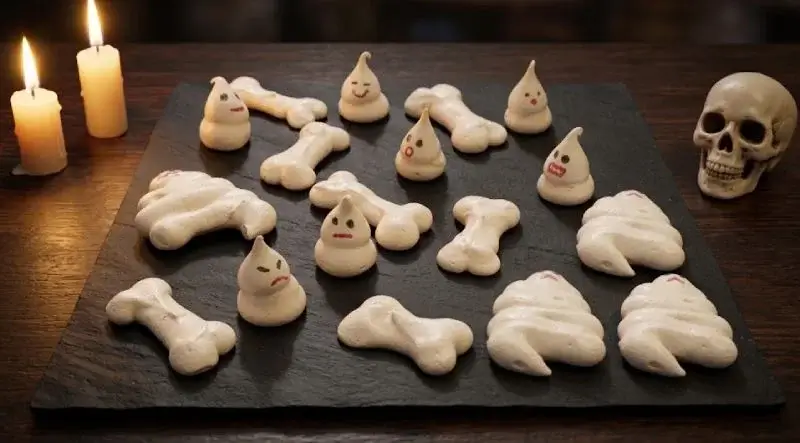 Meringues os et fantômes d’Halloween