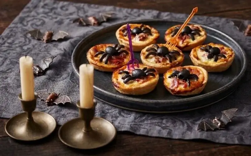 Mini-tartelettes salées spécial Halloween