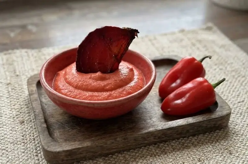 Verrines express de poivron rouge et coppa