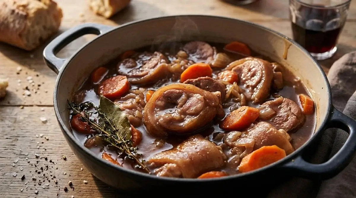 Daube de pied de porc à l'ancienne