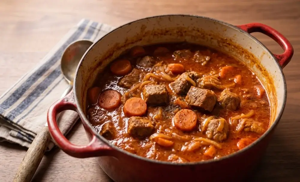 Goulasch de Veau au Paprika et Carottes