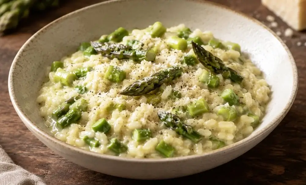 Risotto aux asperges vertes au Monsieur Cuisine